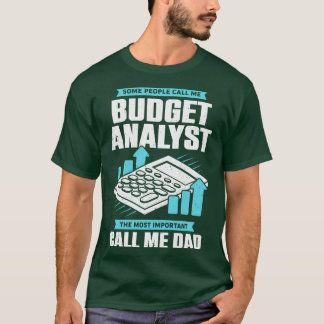 T-shirt Analyste du budget Papa Père Cadeau