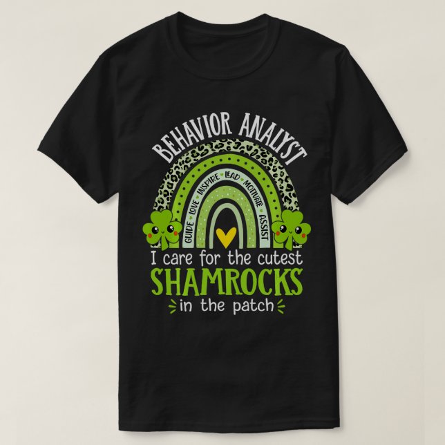 T-shirt Analyste du comportement Jour de la Saint Patrick  (Design devant)