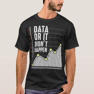 T-shirt Analyste du comportement Nerd des données Statisti