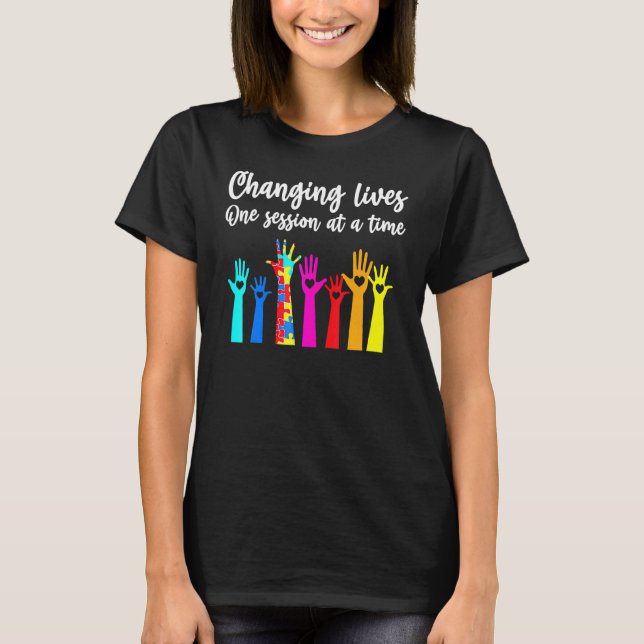T-shirt Analyste du comportement pour technicien en thérap (Devant)