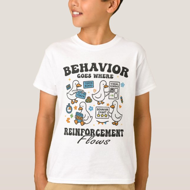 T-shirt Analyste du comportement Silly Goose Rbt Aby Théra (Devant)