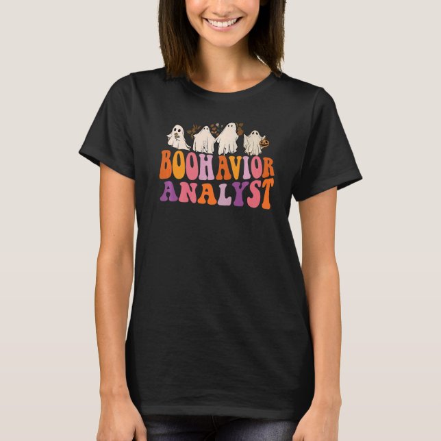 T-shirt Analyste du comportement thérapeutique Bcba Hallow (Devant)