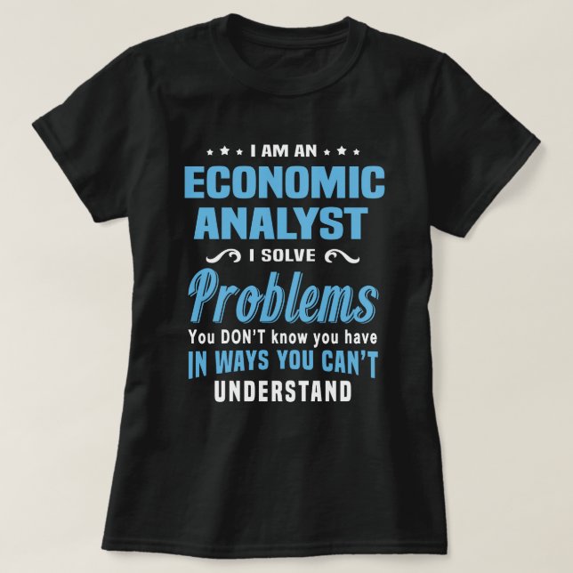 T-shirt Analyste économique (Design devant)