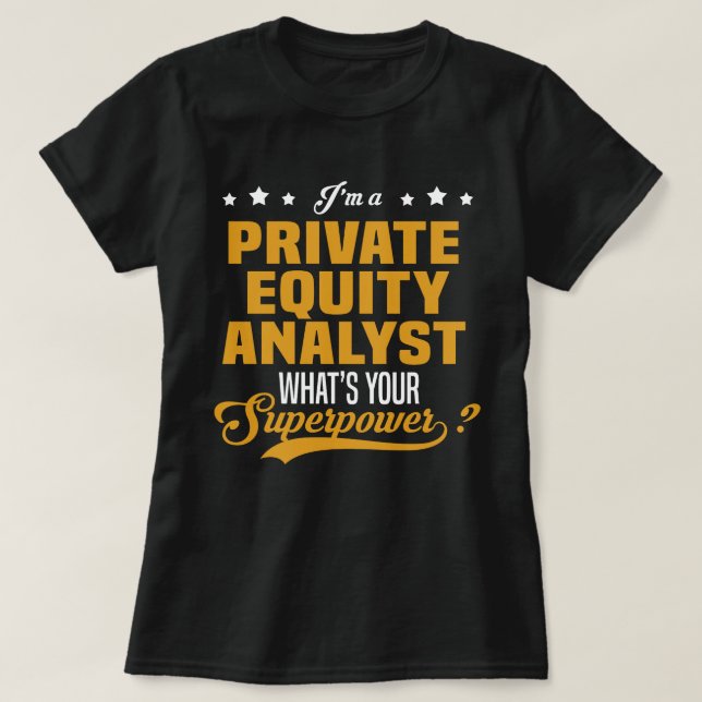 T-shirt Analyste en capitaux propres (Design devant)