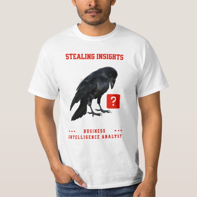 T-shirt Analyste en intelligence d'affaires Crow (Devant)