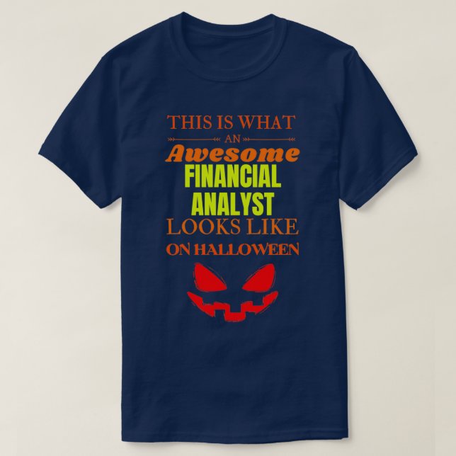 T-shirt Analyste financier 3 (Design devant)