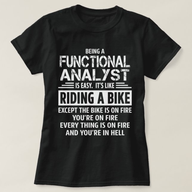T-shirt Analyste fonctionnel (Design devant)