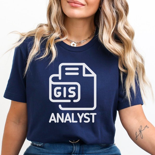T-shirt Analyste Gis, Shapefile, Spécialiste Gis, Géospati (Créateur téléchargé)