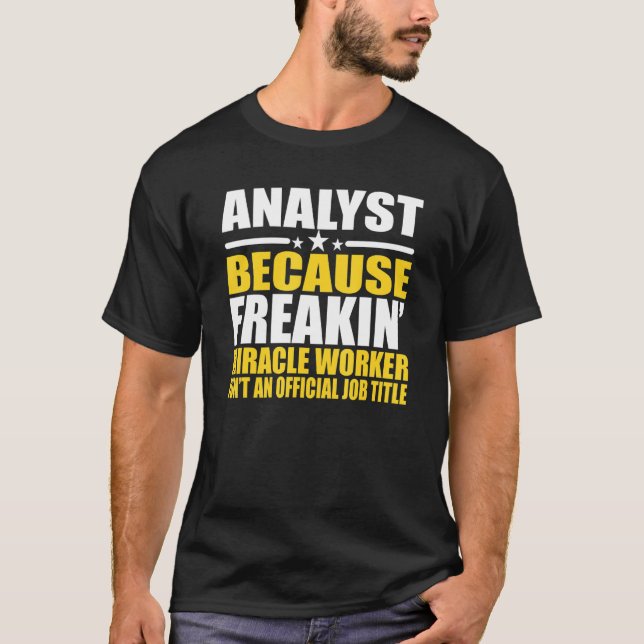 T-shirt Analyste pour collègue (Devant)