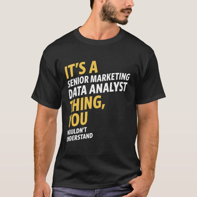 T-shirt Analyste principal des données marketing (Devant)