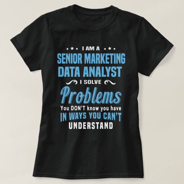 T-shirt Analyste principal des données marketing (Design devant)