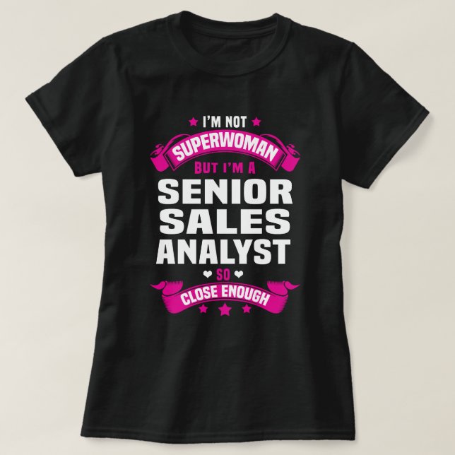 T-shirt Analyste principal des ventes (Design devant)