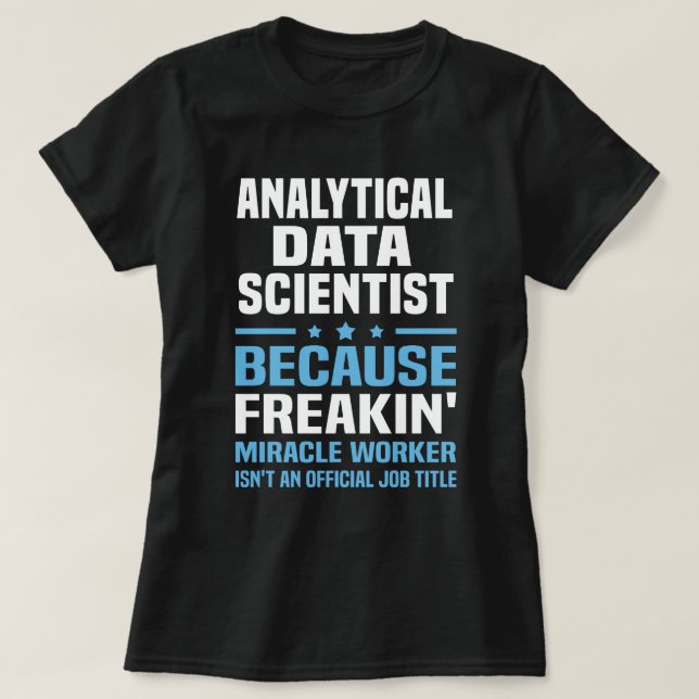 T-shirt Analyste scientifique des données (Design devant)