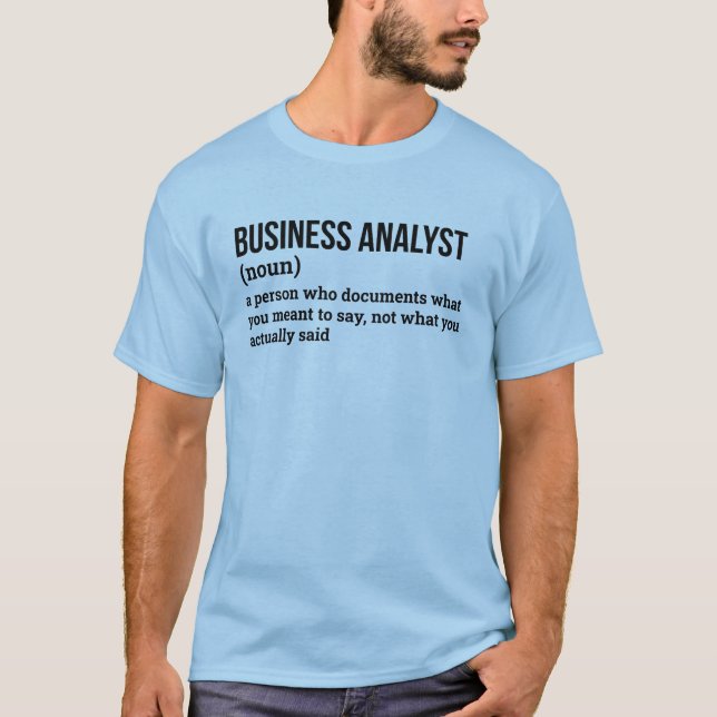 T-shirt Analyste stratégique Définition Tee (Devant)