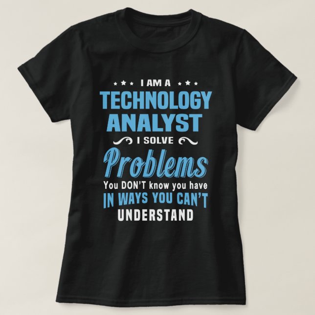 T-shirt Analyste technologique (Design devant)