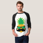 T-shirt ananas<br><div class="desc">que la vie n'est pas toujours une festivité ne veut pas dire que pour cela je ne vais pas m'amuser.</div>