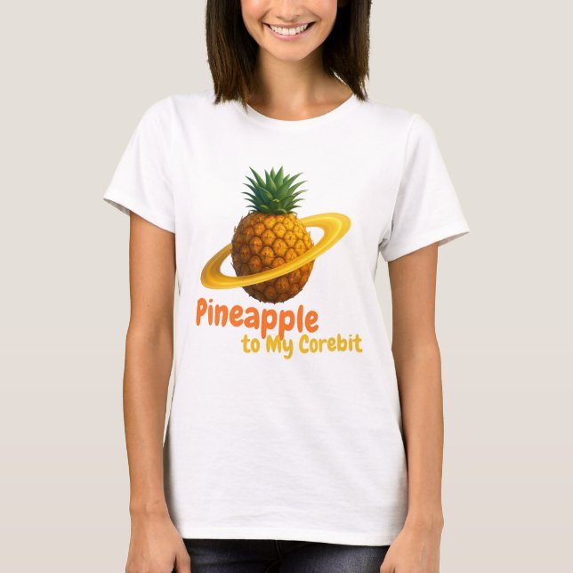 T-shirt Ananas à Mon Corebit. (Devant)