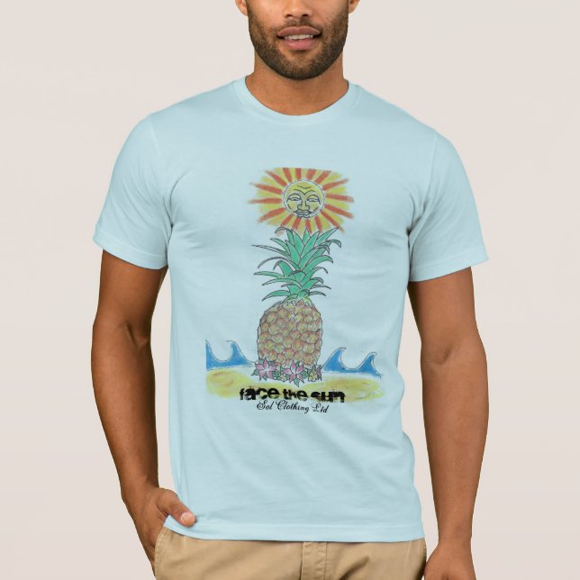 T-shirt ananas au soleil (Devant)