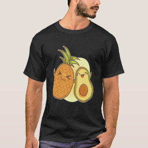 T-shirt Ananas Avocat Légumes Fruits Tropical Végétalien