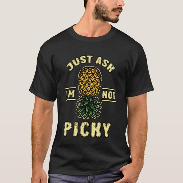 T-shirt Ananas Balançant à l'Envers Échangeur Demandez Sim (Devant)