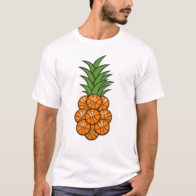 T-shirt Ananas Basket-ball (Devant)
