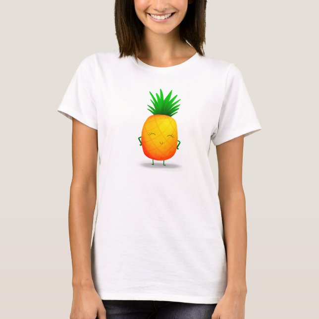 T-shirt ananas de caractère : o (Devant)