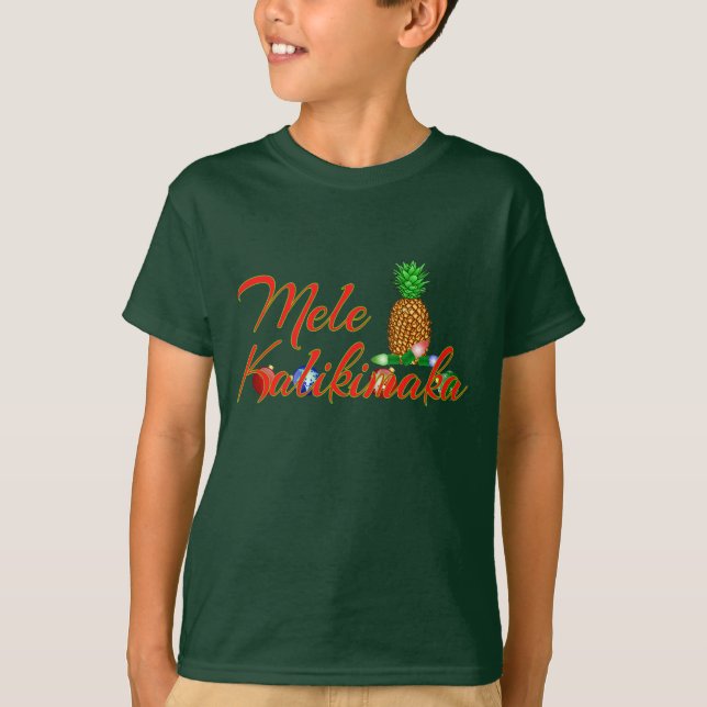 T-shirt Ananas de Mele Kalikimaka (Devant)