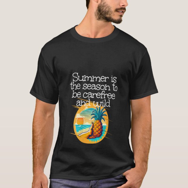 T-shirt Ananas d'été pour femmes cette saison est (Devant)