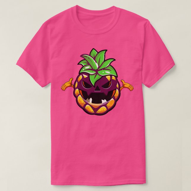 T-shirt Ananas d'Halloween (Design devant)