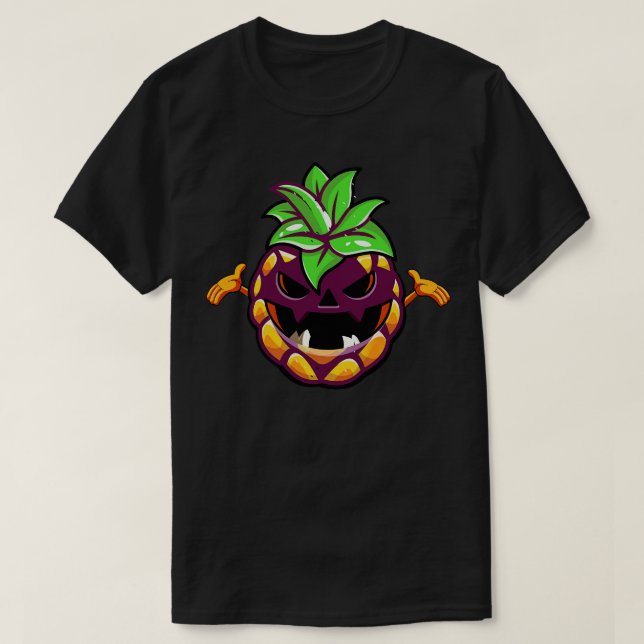 T-shirt Ananas d'Halloween (Design devant)
