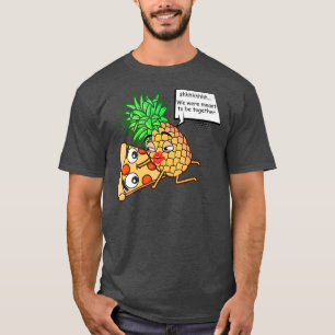 T-shirt Ananas Drôle Sur Pizza 