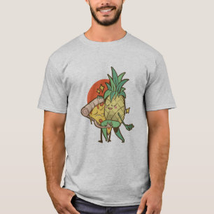 T-shirt Ananas et pizza en amour