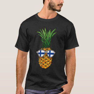 T-shirt Ananas finlandais Finlande Drapeau Lunettes de sol