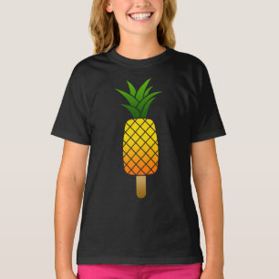 T-shirt Ananas Goutte de Glace Drôle Fruit d'Été Rafraîchi