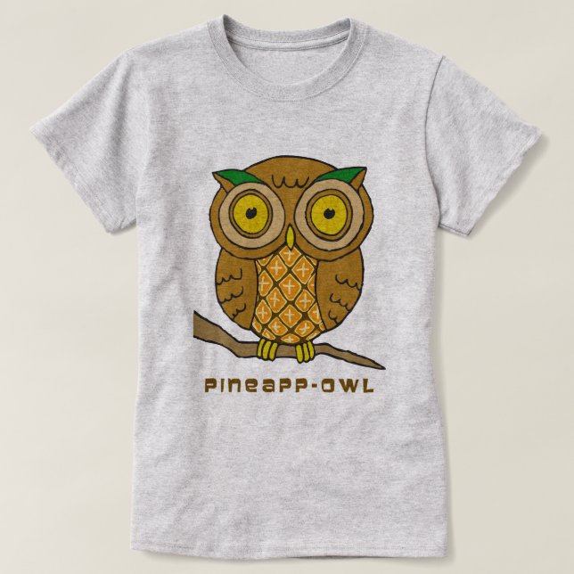 T-shirt Ananas-hibou (Design devant)