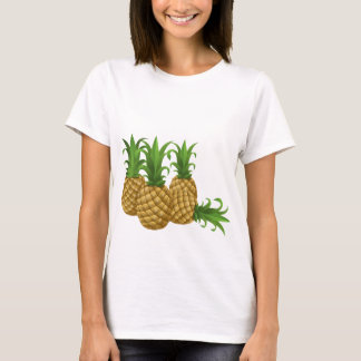 T-shirt Ananas long feutre