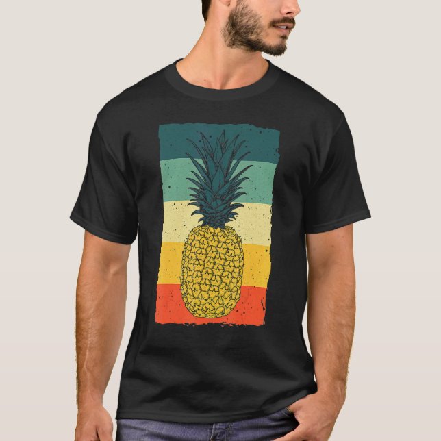 T-shirt Ananas Pour Hommes Femmes Ananas Été Hawaiien (Devant)