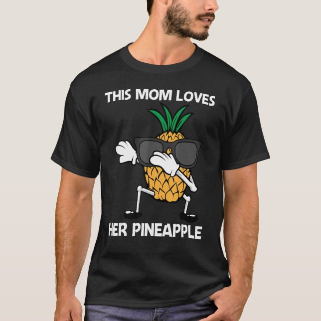 T-shirt Ananas Pour Maman Mère Fruit Été (Devant)