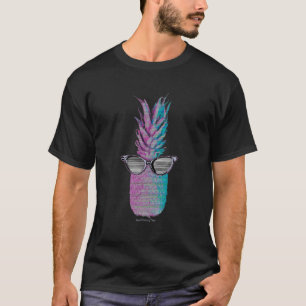 T-shirt Ananas Rétro avec lunettes de soleil Shades Vibe é