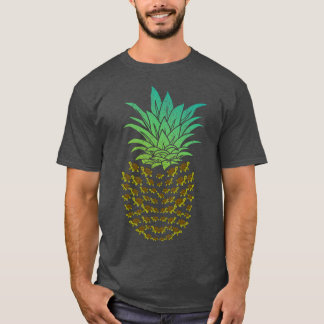 T-shirt Ananas rétro de la tortue des animaux