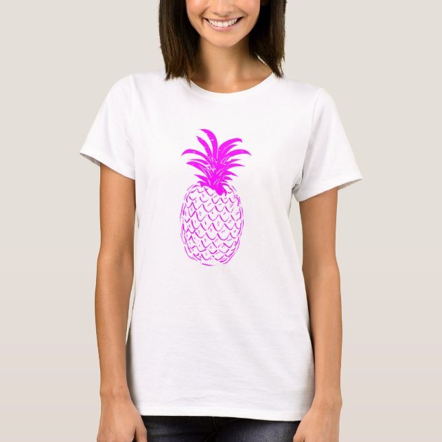 T-shirt Ananas rose (Devant)