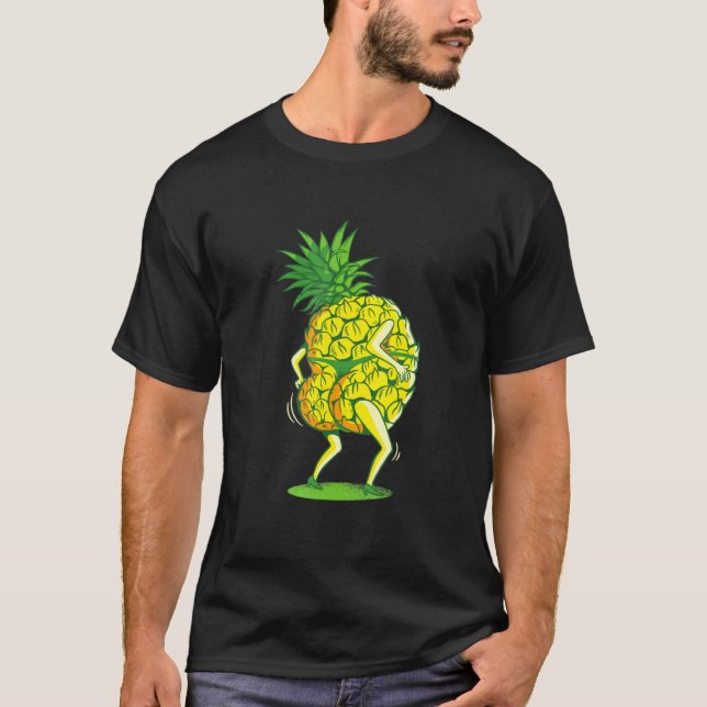 T-shirt Ananas Vacances vilaines été (Devant)