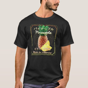 T-shirt Ananas Végétalien Sain Fruits Et Légumes