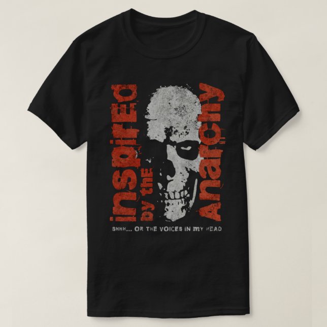 T-shirt Anarchie Rébellion du crâne Tee (Design devant)