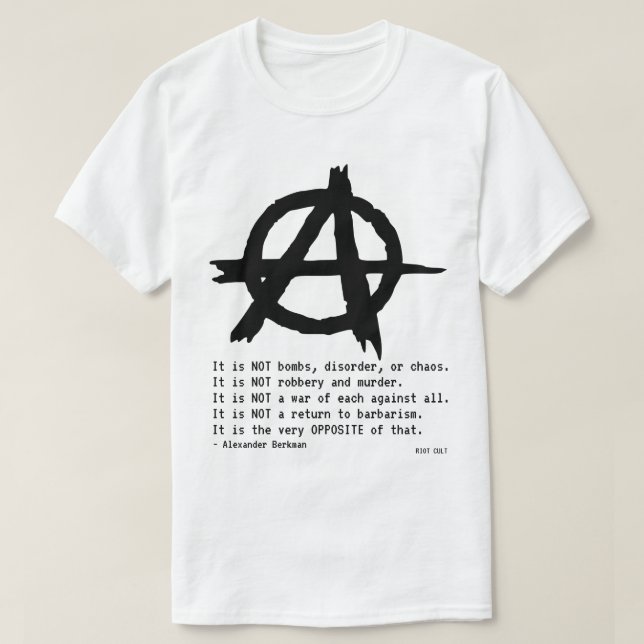 T-shirt Anarchiste Alexander Berkman Qu'est-ce que l'anarc (Design devant)