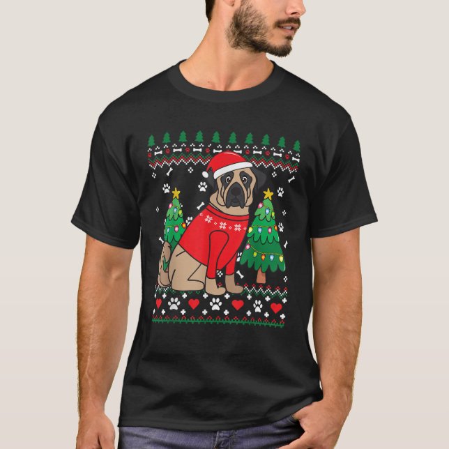 T-shirt Anatolic Shepherd Dog Christmas Funny Tree Gift Me (Devant)