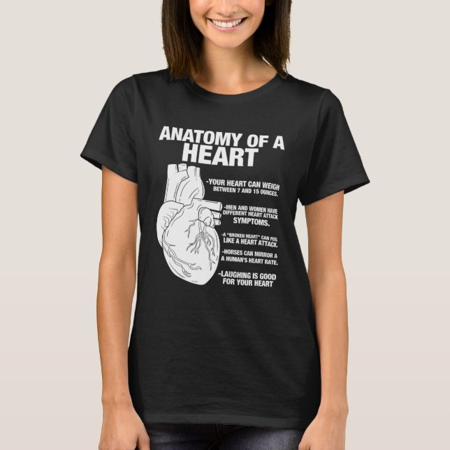 T-shirt Anatomical Heart  Cool Cardiologist (Devant)