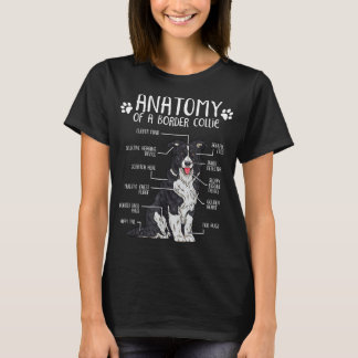 T-shirt Anatomie amusante Bordure Collie Amoureux des chie