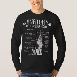 T-shirt Anatomie amusante Bordure Collie Amoureux des chie