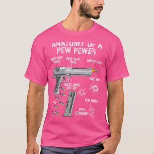 T-shirt Anatomie Amusante D'Une Pewing-Pew - Ammo Gun - Am